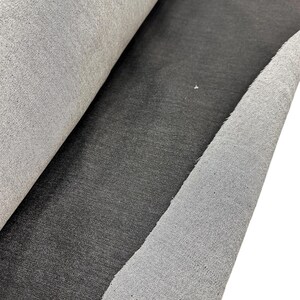 Black Stretch Denim Fabric by Yard, 8oz Denim, Cotton Poly Spandex Blend, 55-56” Wide, Dark Charcoal Black Apparel Fabric for Jeans, Jackets image 10