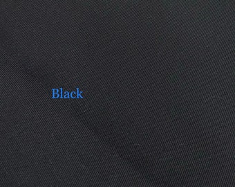 Tessuto TWILL BULL DENIM 10 once/97% cotone/3 spandex/58" di larghezza/bianco e nero/tagliato su misura/perfetto per maschera facciale, abbigliamento-venduto tagliato su misura