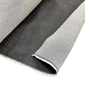 Black Stretch Denim Fabric by Yard, 8oz Denim, Cotton Poly Spandex Blend, 55-56” Wide, Dark Charcoal Black Apparel Fabric for Jeans, Jackets image 9