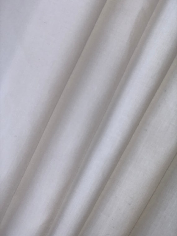 100% Cotton White Fabric Textured Material for Crafts Clothing Summer  Fashion, Fabric By The Metre 155cm width in 0.5m lengths
