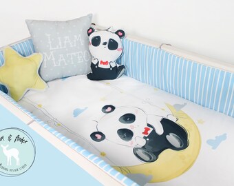 Panda Crib Bumper You Ll Enjoy Etsy