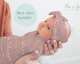 ENVOLTURA DE BEBÉ PERSONALIZADA, Envoltura de niña personalizada, Manta de bebé personalizada, Regalo de baby shower, Regalo de bebé personalizado, Regalo de recién nacido