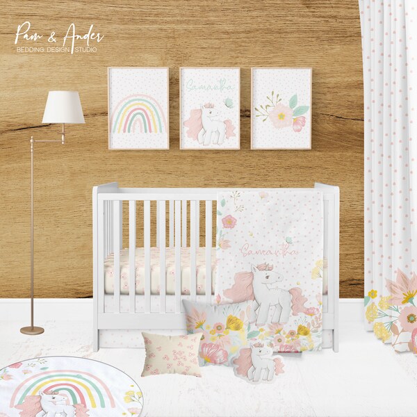 Unicorn Baby Bedding Etsy