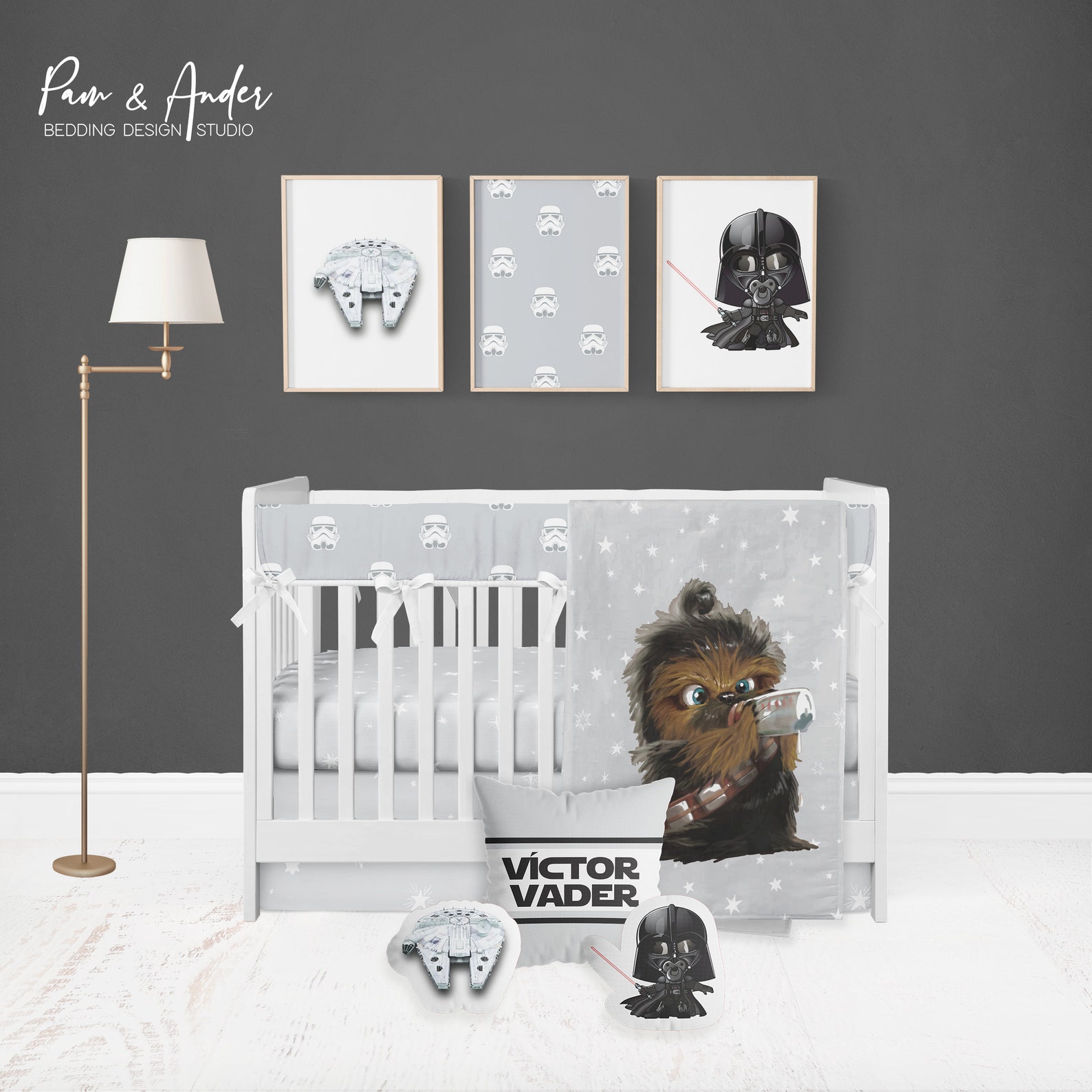 STAR WARS Chewy Customized Crib Bedding Set FREE Customized Etsy