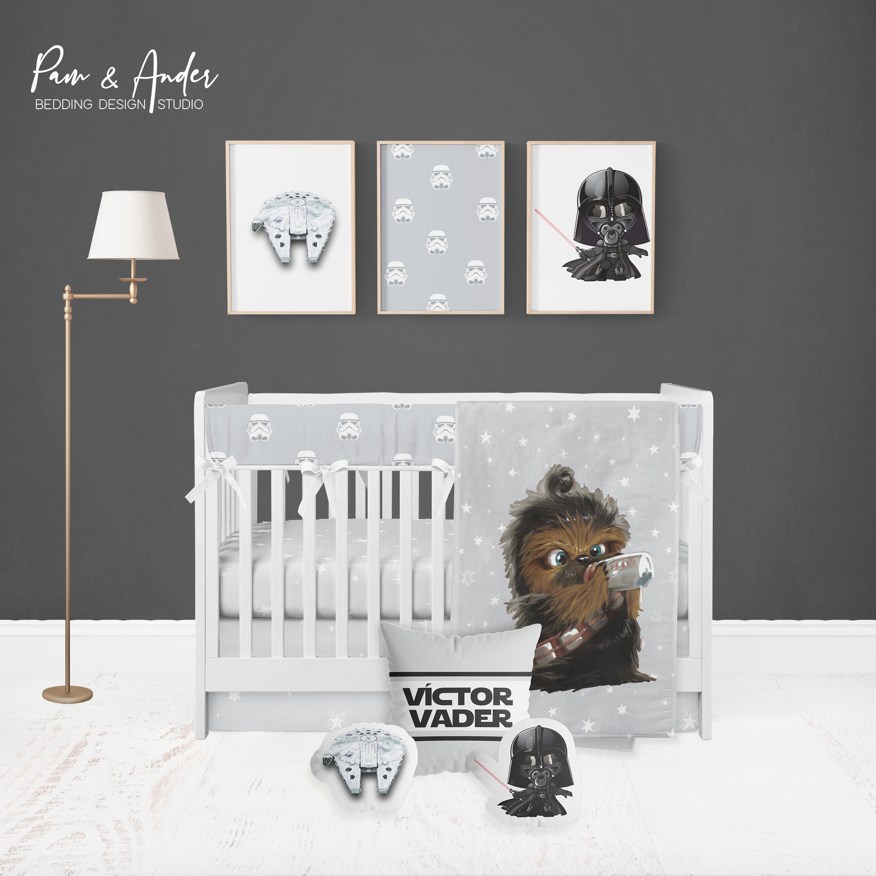STAR WARS Chewy Customized Crib Bedding Set FREE Customized Etsy