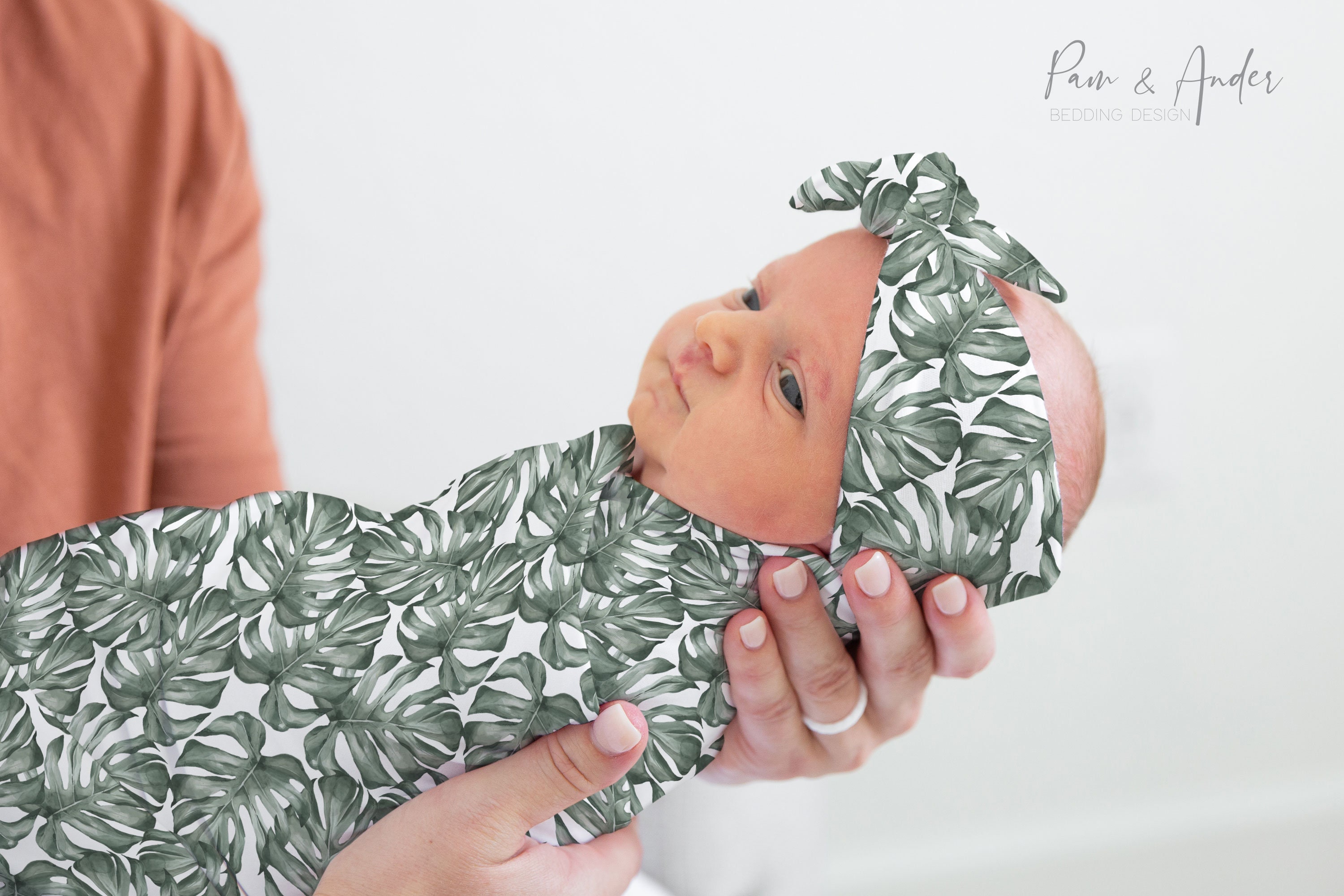 TROPICAL Baby Girl Swaddle Set Tropical Boho Baby Accesories Etsy
