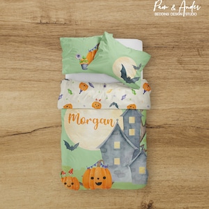 PUMPKIN BEDDING SET, Halloween bedding, Neutral bedding, baby pumpkin