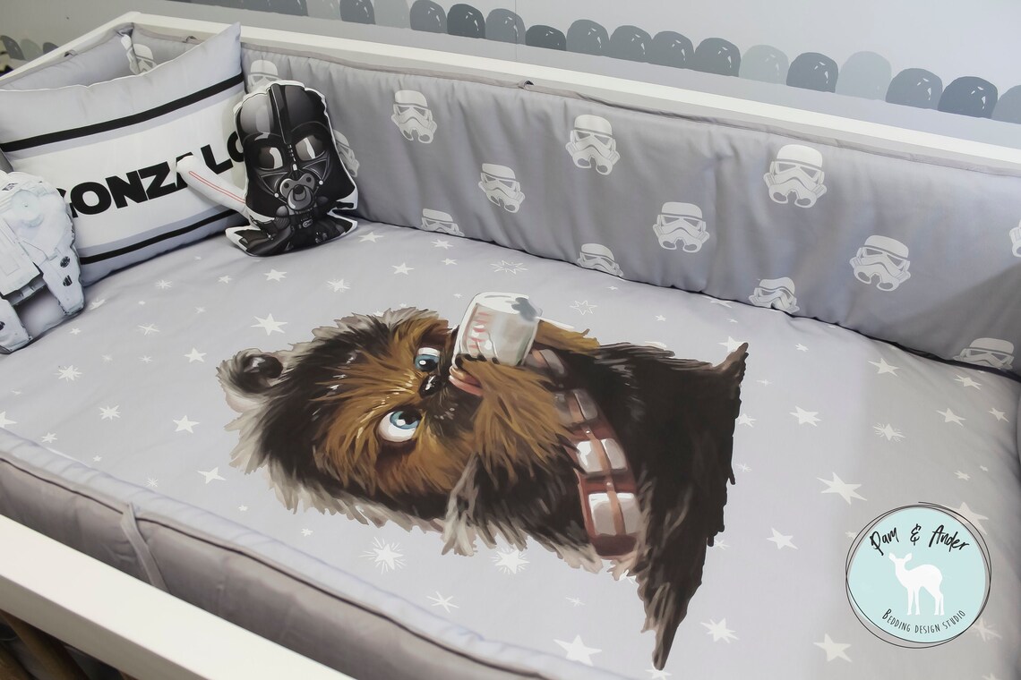 STAR WARS Chewy Customized Crib Bedding Set FREE Customized Etsy