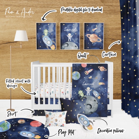 Galaxy nursery bedding cheap