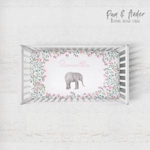 ELEPHANT  Crib sheet, Customized Design, crib bedding, baby crib Bedding, babies, baby bedding, fitted sheet