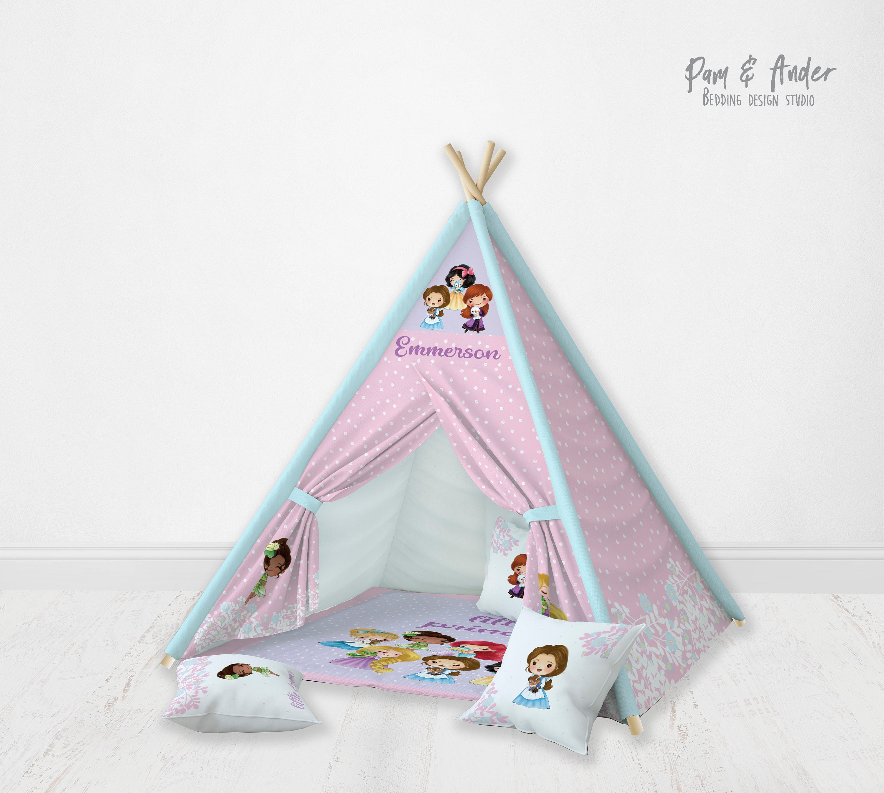 Princess teepee tent discount