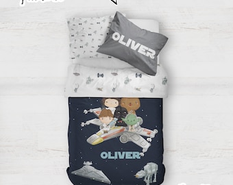 STAR WARS BEDDING Customized set, star wars bedding, boy bedding set, boy bedding, toddlers bedding, children bedding, personalized bedding