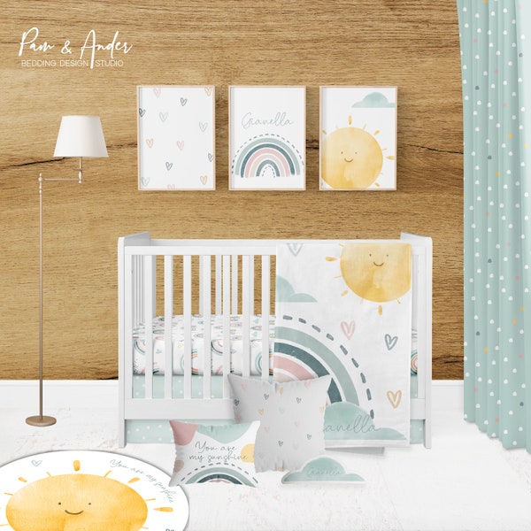 Watercolor Bedding Etsy