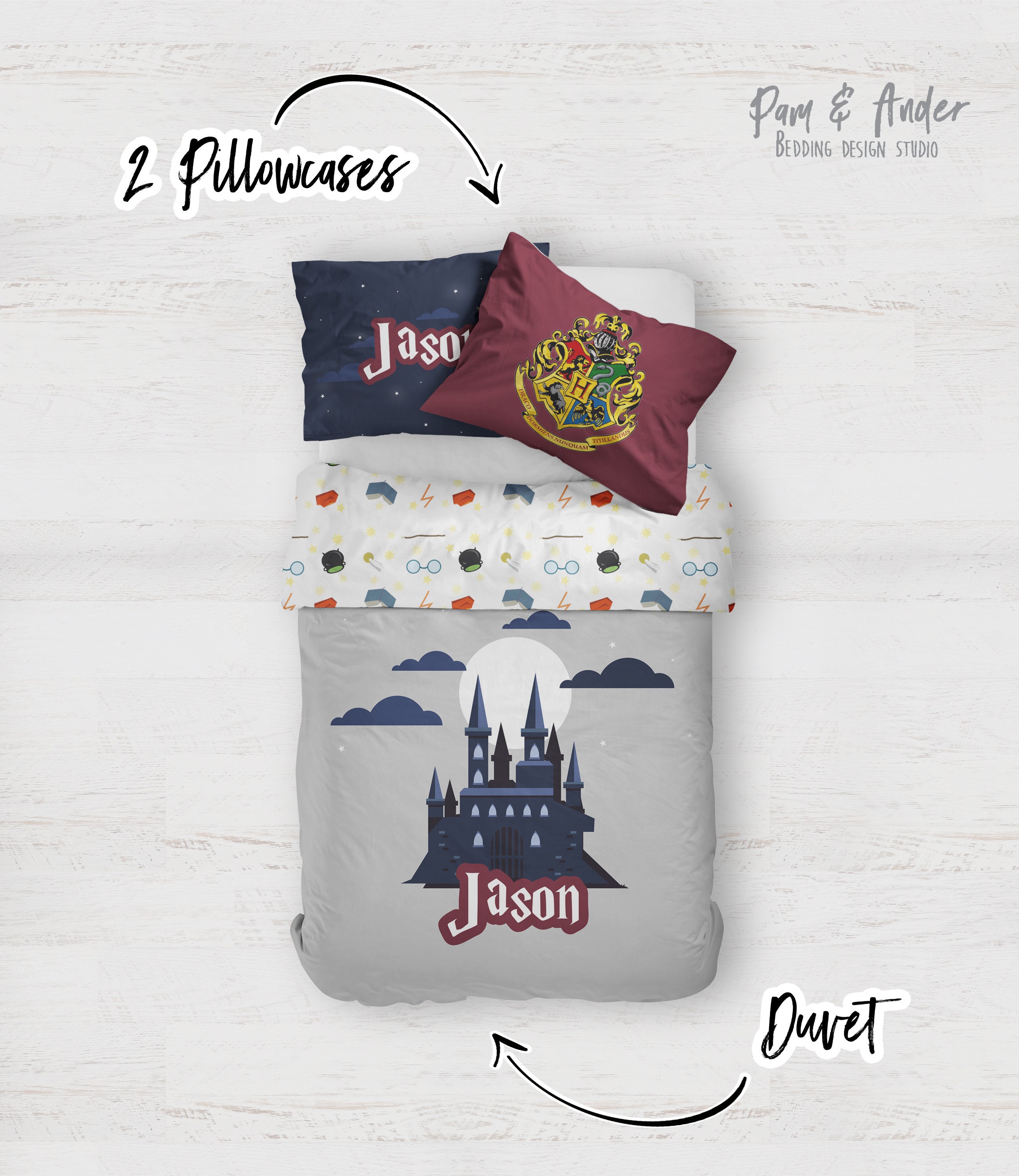 HARRY POTTER BEDDING Customized bed set harry potter bedding Etsy