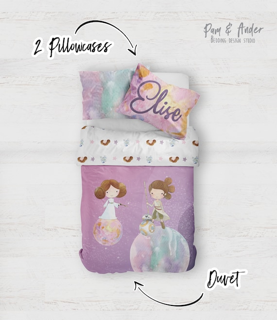 STAR WARS BEDDING Customized bed set, star wars bedding, girl bedding set,  bedding set, toddlers bedding, personalized bedding