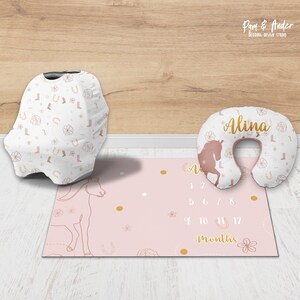 Accesorios COWGIRL, diseño caballo, baby shower, bebe vaquera, regalo bebe niña, regalo baby shower, complementos bebe niña