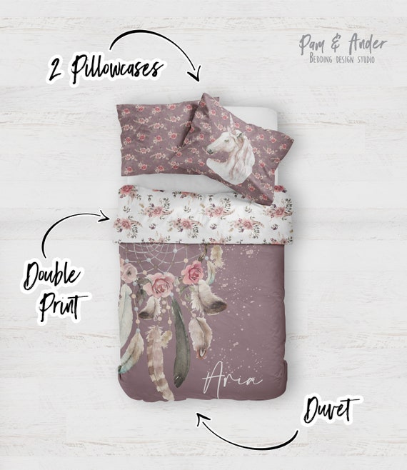 DREAMCATCHER UNICORN BEDDING Set, Unicorn Crib Bedding, Baby Gift