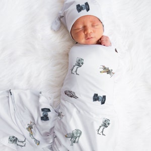 Conjunto de pañales para bebé de STAR WARS, accesorios para bebé de Star Wars, pañales personalizados con nombre para bebé, gorro para bebé niño