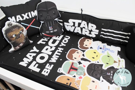 Star Wars Customized Crib Bedding Set Free Customized Design Etsy