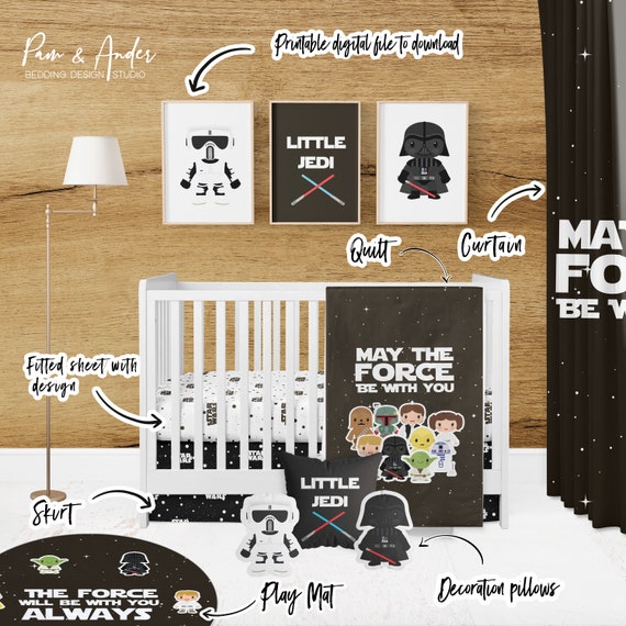 Star wars baby crib set sale