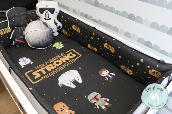 Star Wars Customized Crib Bedding Set Free Customized Design Etsy