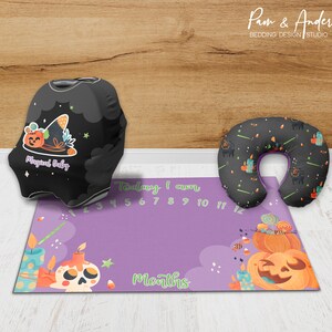 HALLOWEEN HAT NURSERY, Set de accesorios de caramelos, Accesorios para bebés de Halloween, Accesorios temáticos de Halloween