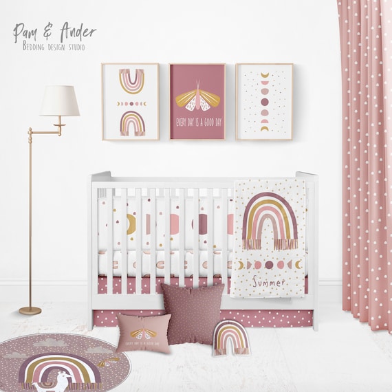 boho crib set