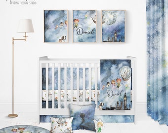 neverland nursery bedding