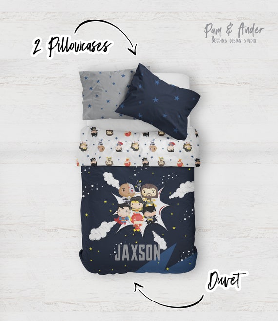 Justice league top queen size bedding