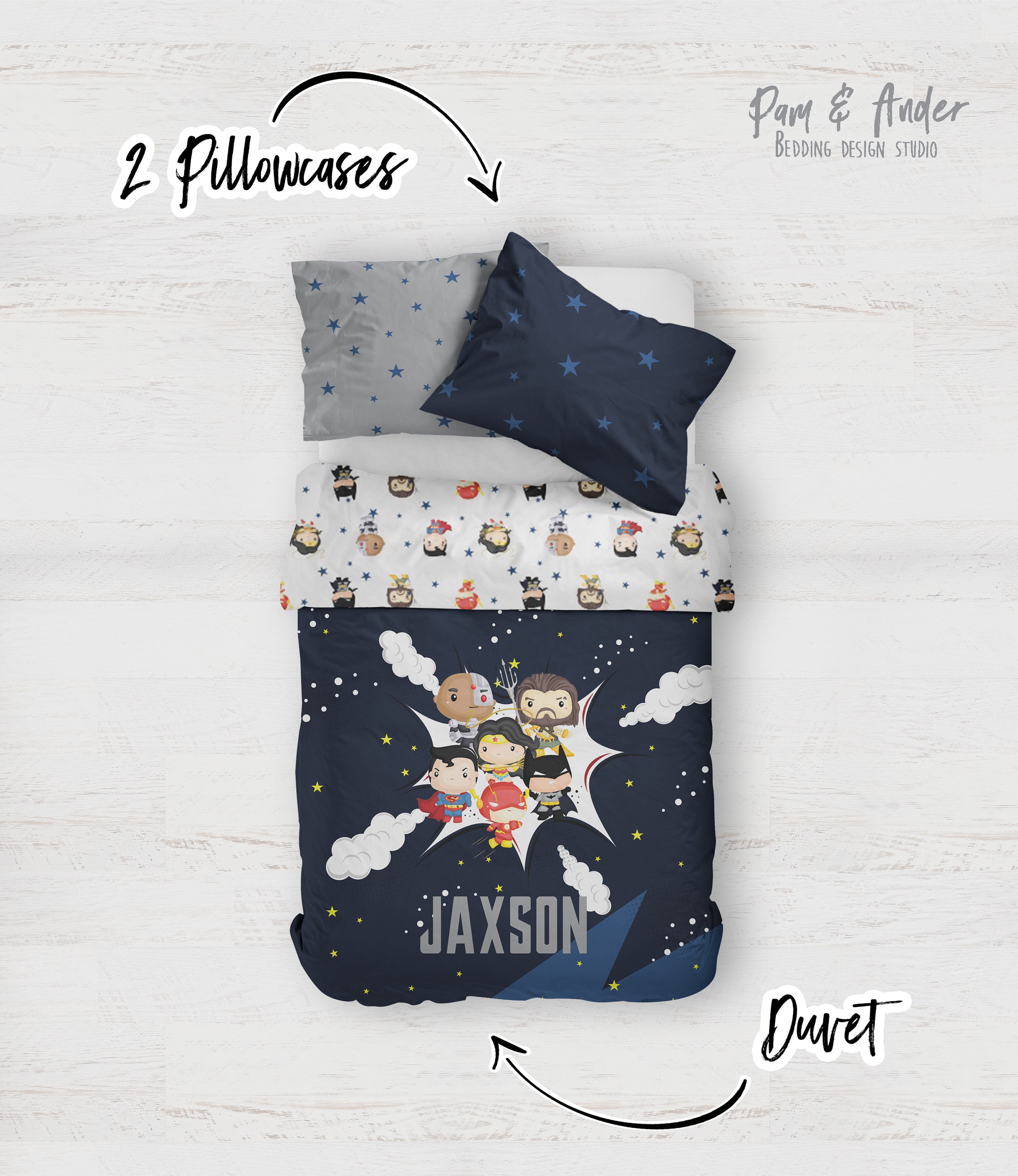 Justice league top twin comforter set