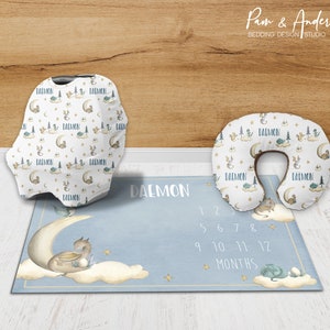 Conjunto de accesorios de dragón, Guardería de bebé dragón, Manta de fantasía, Almohada de lactancia de dragón, Conjunto de accesorios para bebé niño, Bebé con temática de dragón