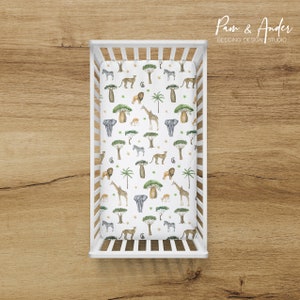 Safari crib bedding sheets, crib bedding sheets boy, safari crib sheet, Safari animal baby sheets set, baby gift, safari nursery bedding