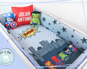 marvel crib bedding set