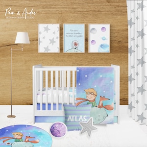 The Little Prince baby bedding, Le petit prince crib bedding, boy crib set, CUSTOM CRIB BEDDING, baby bedding