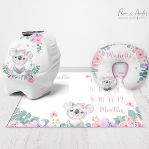 Conjunto de ACCESORIOS PARA BEBÉ KOALA, Vivero floral, Vivero Safari, Baby Koala, Conjunto de accesorios para niños