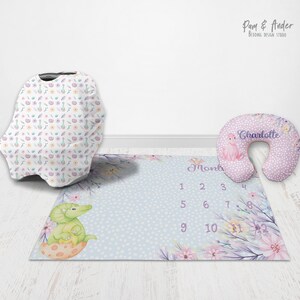 Accesorios GIRLY DINOSAUR, Baby shower de dinosaurios, Inspiración floral, Regalo de bebé, Regalo de baby shower