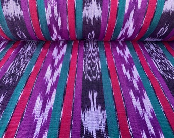 Purple Valentine: Handwoven Guatemalan Fabric by the yard -Mayan made, Fair Trade, 100% Cotton Textiles