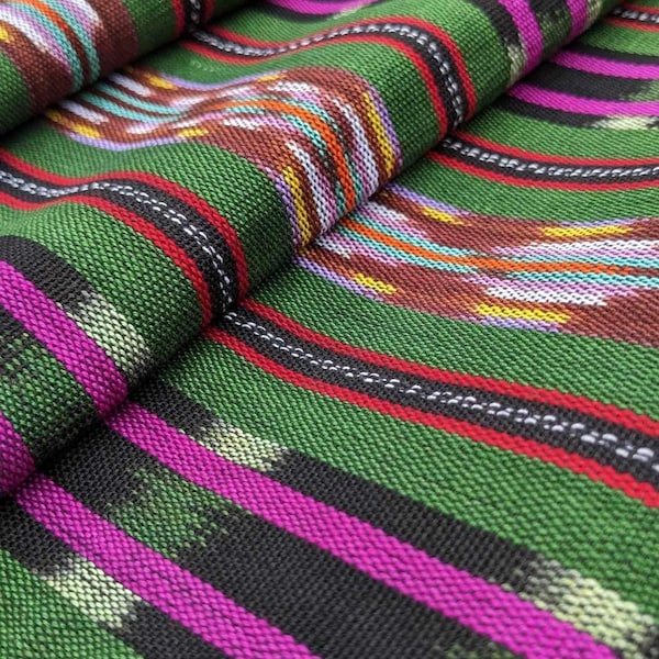 Guatemalan Ikat Textiles-cotton fabric sold by the yard
