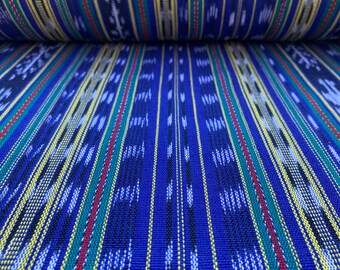 Guatemalan Ikat Fabric-cotton Textile sold by the yard