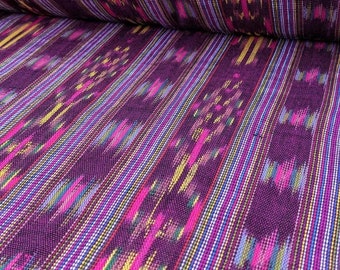 Handwoven Guatemalan Ikat Fabric by the yard -Mayan made, Fair Trade, 100% Cotton Textiles