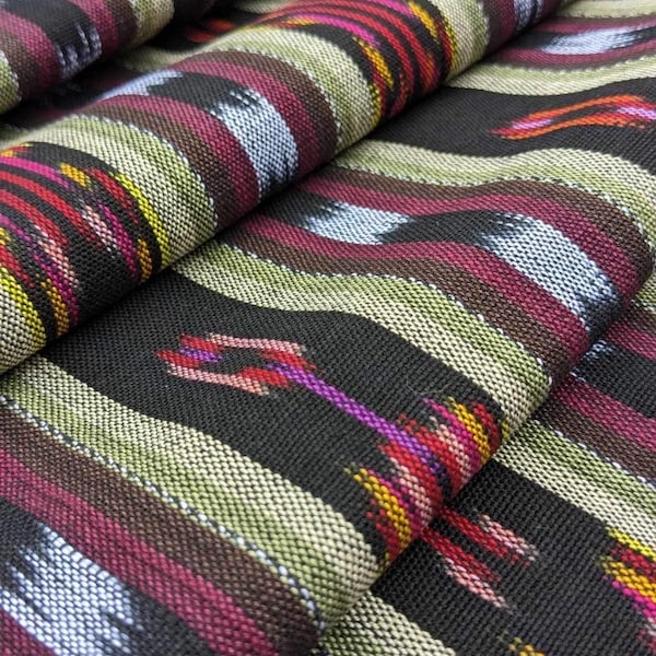 Guatemalan Ikat Textiles-cotton fabric sold by the yard