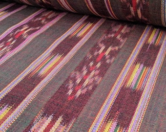 Handwoven Guatemalan Ikat Fabric by the yard -Mayan made, Fair Trade, 100% Cotton Textiles