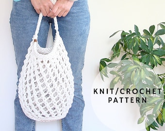 Net Market Bag Knitting/Crochet Pattern (PDF Pattern)
