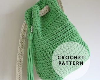 Crochet Bavkpack Pattern, Convertible Rucksack, Summer Bag (PDF Pattern)