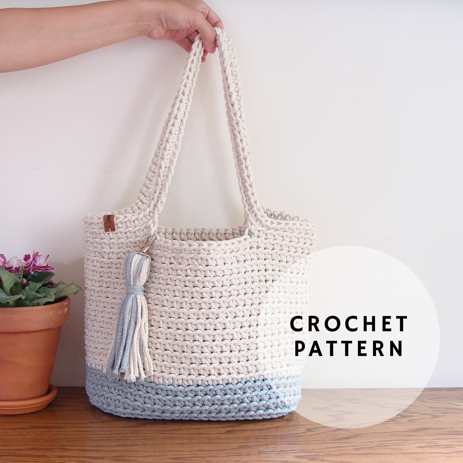 Crochet Bag Pattern Tote Bag Pattern Easy Crochet Pattern | Etsy