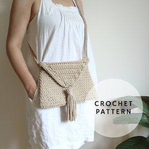 Pochette bandoulière au crochet, petite pochette enveloppe, sac à main à rabat avec pompon