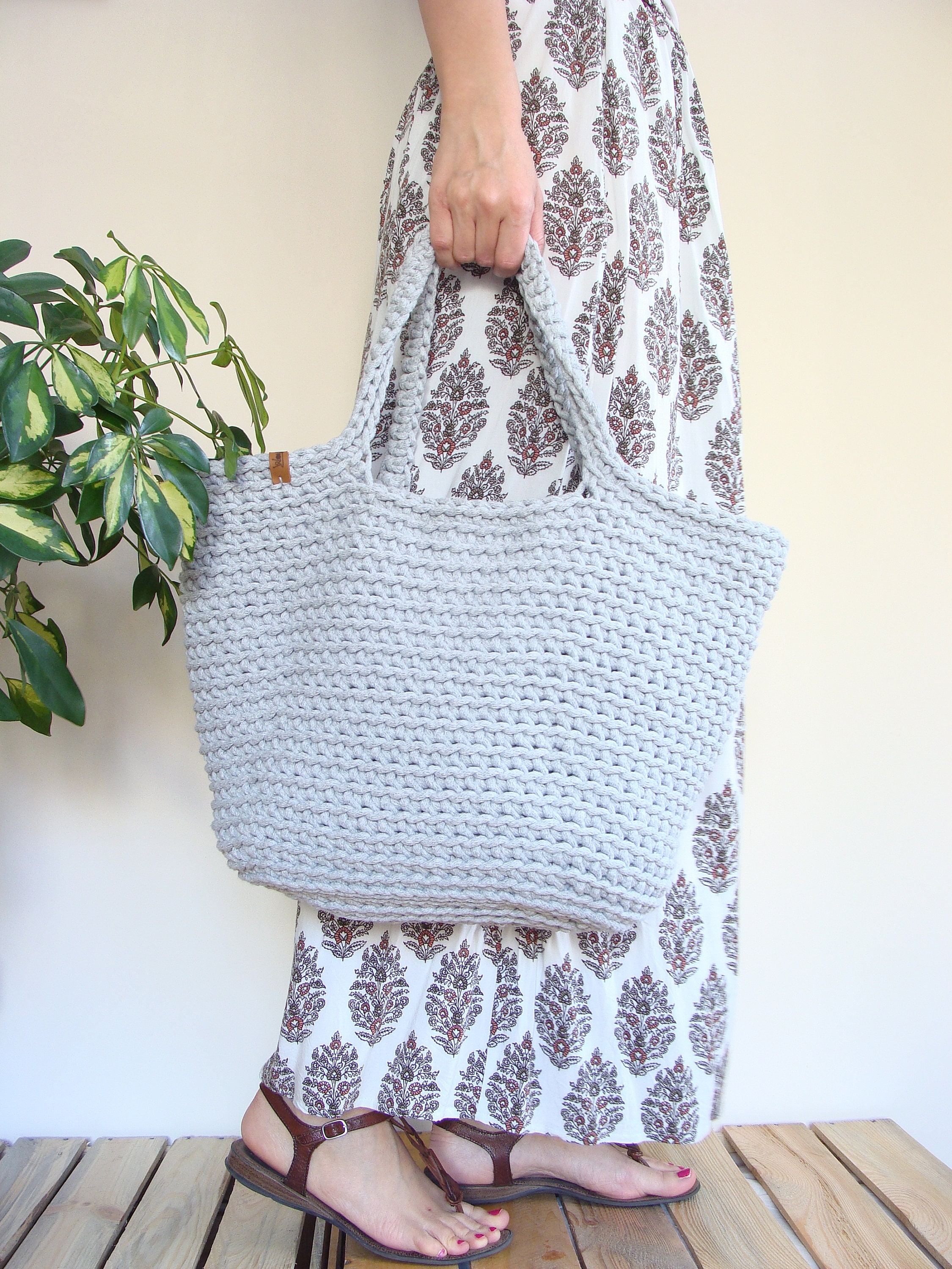 Beach Bag Pattern Crochet Bag Pattern Basket Tote Bag | Etsy Canada