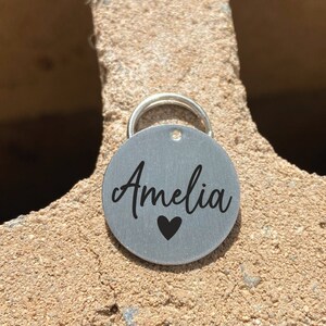 Name Heart Keychain- Personalized Custom Keychain For Her Stainless Steel Present Personalized Laser Engraved Keyring Gift Birthday Heart