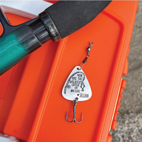 catch of my life fishing lure spinner Greatest Catch Fishing Lure- Personalized Fishing Lure Spinner Stainless  Steel Personalized Husband Boyfriend Engraved Gift Fisherman