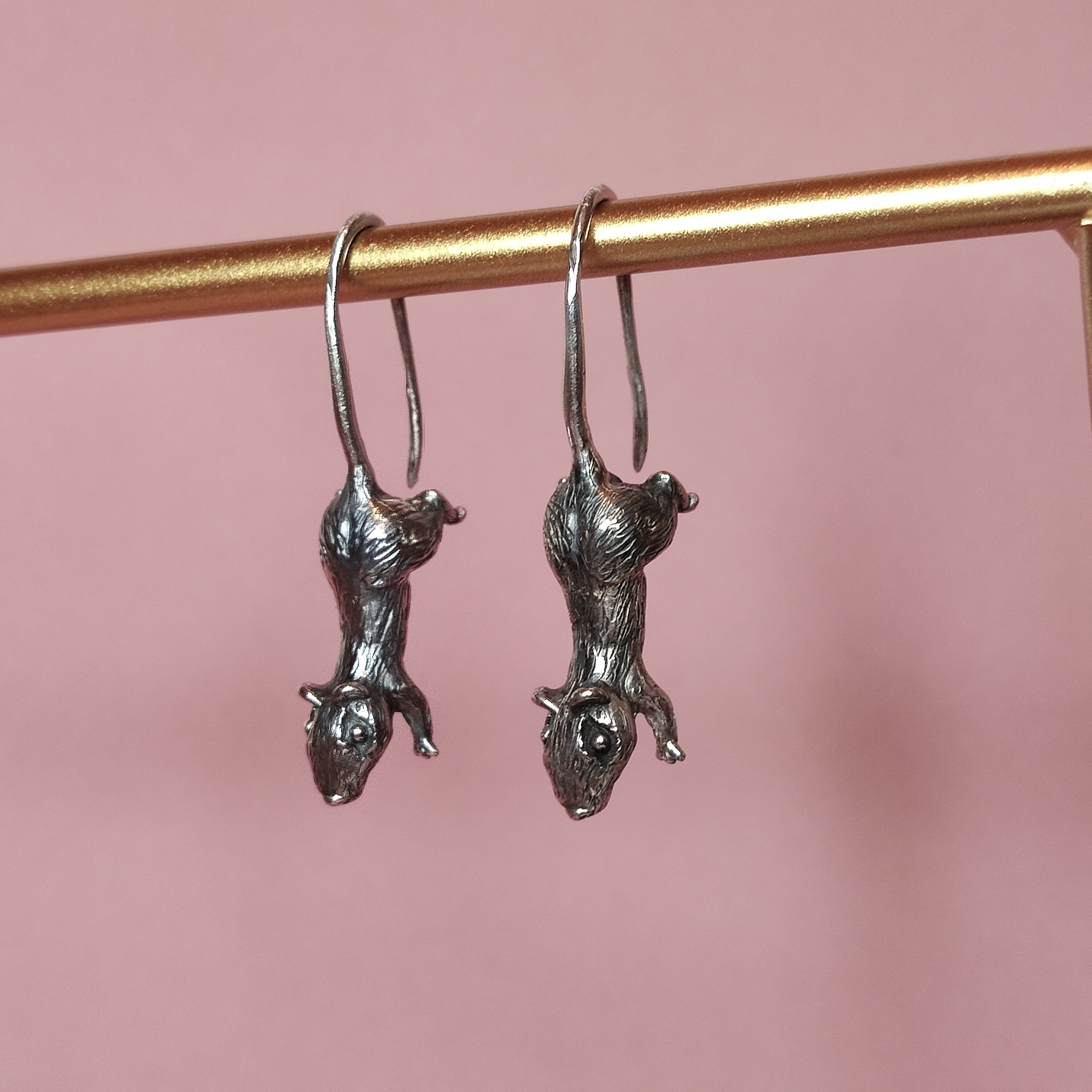 Rats Earrings in Silver 925 - Etsy Canada